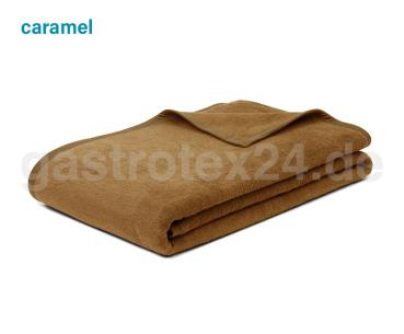 Wohndecke "Arizona" 150/200 cm - Mischgewebe - pflegeleicht - 450 gr/qm - Farbe: caramel